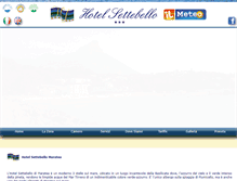 Tablet Screenshot of hotelsettebellomaratea.com